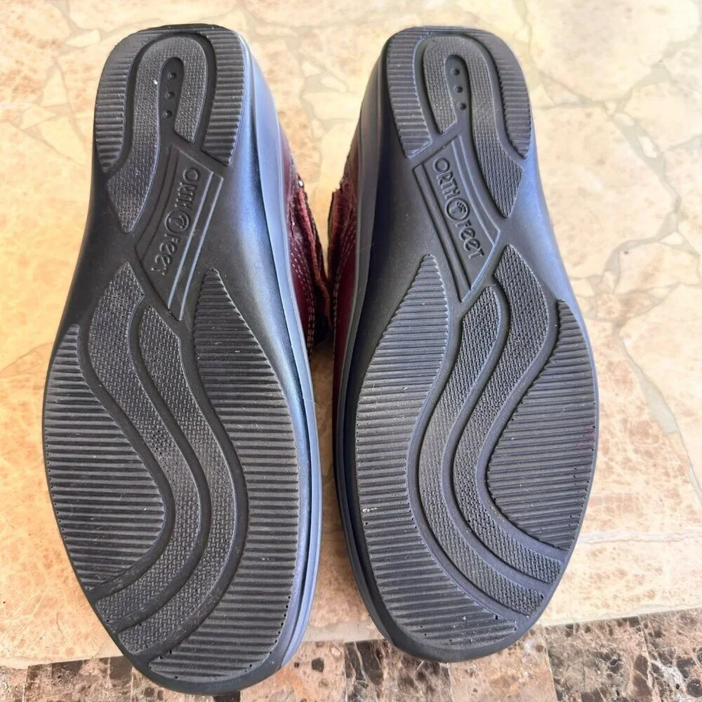 OrthoFeet Mary Jane Shoe Women 6.5 B WIDE Heel Strap Comfort Ergonomic Diabetic‎